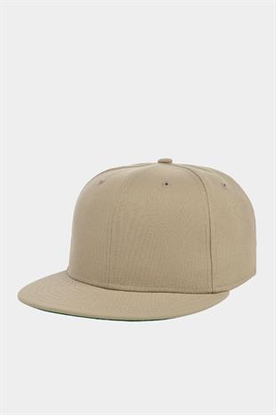 Basic Street Snapback Hiphop Cap Bej Şapka