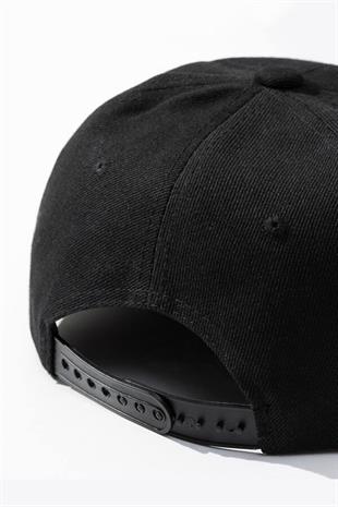 Basic Street Snapback Hiphop Cap Siyah Şapka