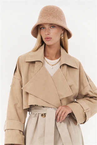 Camel Yün Çan Şapka – Minimal Bell Hat | Soft Form Series