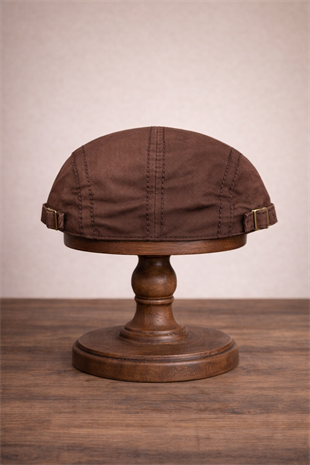 Clean Form Flat Cap – Mocha Stone Tokalı Kasket