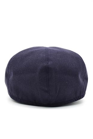 Erkek 6-Panel Şapka Premium Keten Lacivert Spor Kasket