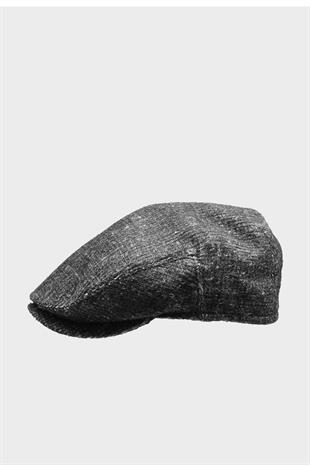 Mens Anthrachite London Hat Fabric Sports Flat Cap