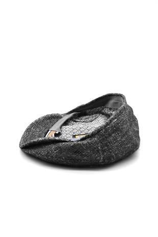 Mens Anthrachite London Hat Fabric Sports Flat Cap