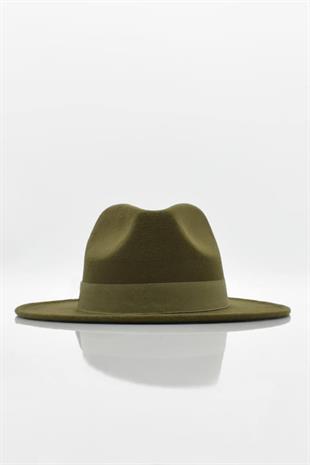 Erkek Ayarlanabilir Haki Fedora Şapka
