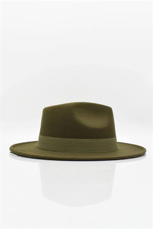Erkek Ayarlanabilir Haki Fedora Şapka