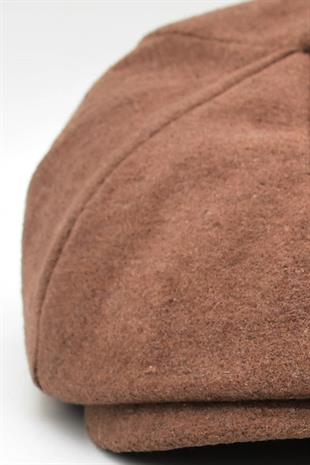 Mens Herringbone Tweed Winter Flat Cap Peaky Blinders Hat