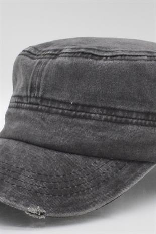 Erkek Castro Şapka Kasket Eskitme Kep Kahve