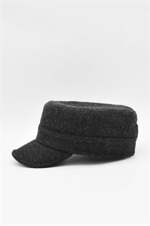 Mens Castro Hat Flat Cap Navy Cap