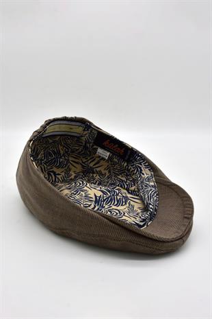 Erkek Dokulu London Kasket Bakır Flat Cap Şapka