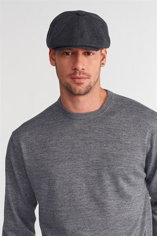 Mens Antrachite Flat Cap Baretta Beckham Peaky Blinders Hat