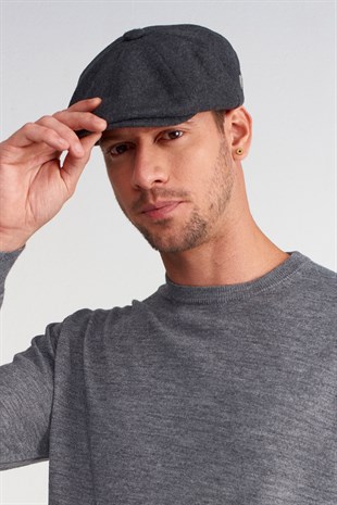 Mens Antrachite Flat Cap Baretta Beckham Peaky Blinders Hat