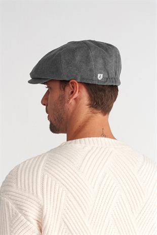 Mens Grey Flat Cap Baretta Beckham Peaky Blinders Hat