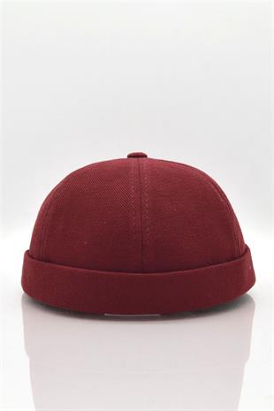 Erkek Hipster Premium Cap Bordo Docker Şapka