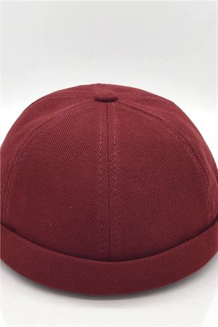 Erkek Hipster Premium Cap Bordo Docker Şapka