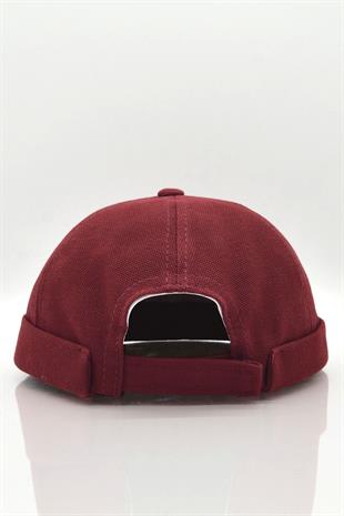 Erkek Hipster Premium Cap Bordo Docker Şapka