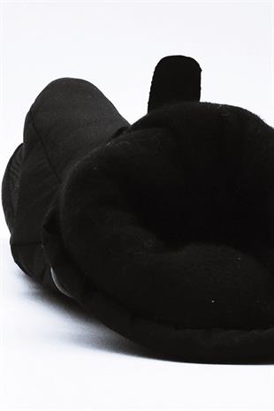 Mens Polar Lined Black Ski Snow Gloves Ribbon