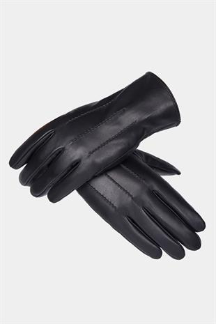 Mens Lined Winter Astarlı Premium Real Leather Gloves Black Sheep Leather Fit Driver Gloves