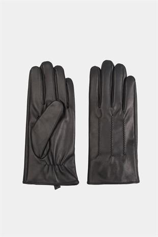 Mens Lined Winter Astarlı Premium Real Leather Gloves Black Sheep Leather Fit Driver Gloves