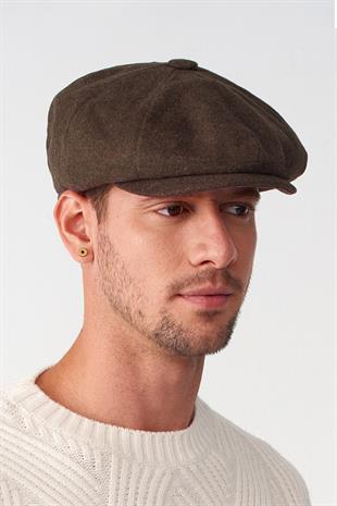 Erkek Kahve Kasket Baretta Beckham Peaky Blinders Şapka