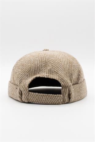 Erkek Kısa Yünlü Docker Şapka Balıksırtı Katlamalı Bere