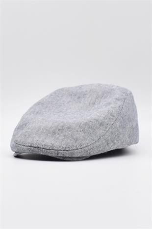 Erkek London Cap 100% Pamuk Gatsby Ivy Kasket Şapka Siyah