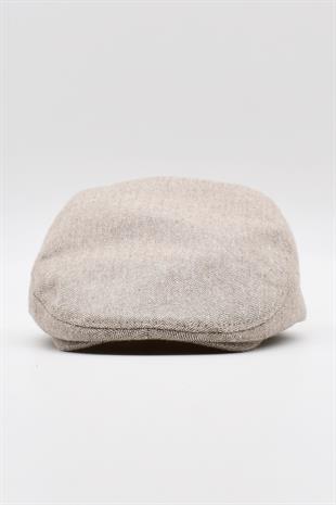 Erkek London Cap 100% Pamuk Gatsby Ivy Kasket Şapka Bej
