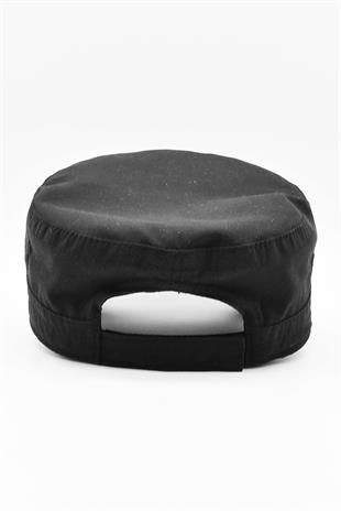 Erkek Pamuklu Fidel Castro Şapka Siyah Ayarlanabilir Outdoor Cap