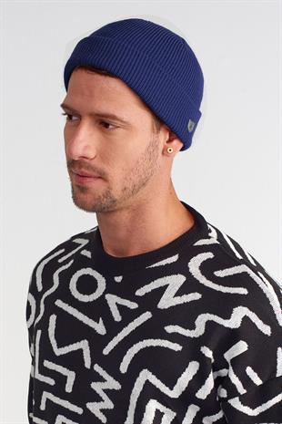 Erkek Premium Rolled Kısa Lacivert Bere