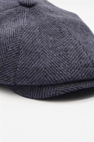 Mens Hat Flat Cap - Blue