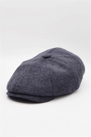 Mens Hat Flat Cap - Blue