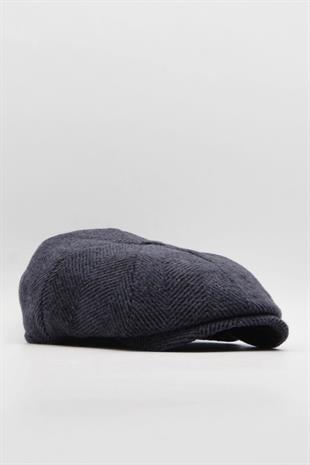 Mens Hat Flat Cap - Blue
