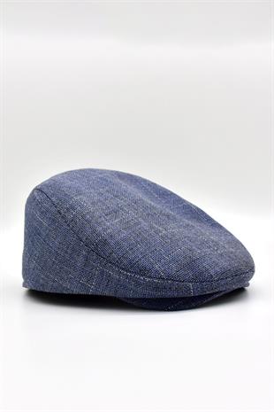 Erkek Şapka Tweed Keten Yazlık Kasket