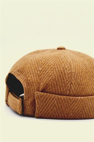 Erkek Sokak Stili Yünlü Sipersiz Şapka Docker Cap