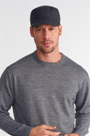 Mens Winter Herringbone Worker Cap Hat