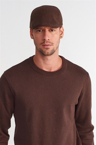 Erkek Yün Flat Cap Kasket Peaky Blinders Şapka