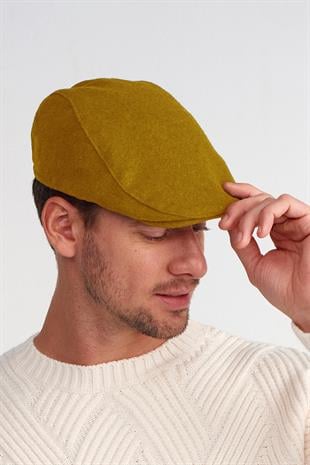 Erkek Yün Flat Cap Kasket Peaky Blinders Şapka