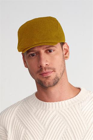 Erkek Yün Flat Cap Kasket Peaky Blinders Şapka