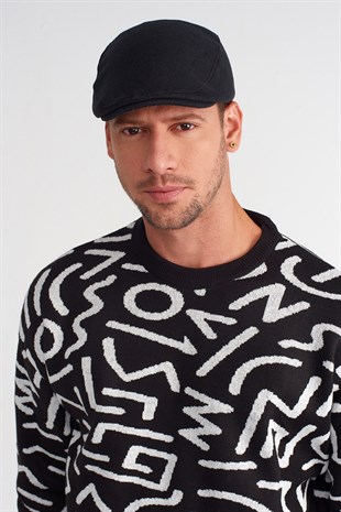 Erkek Yün Flat Cap Kasket Peaky Blinders Şapka