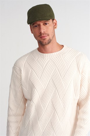 Erkek Yün Flat Cap Kasket Peaky Blinders Şapka