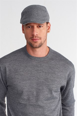 Erkek Yün Flat Cap Kasket Peaky Blinders Şapka