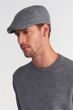 Erkek Yün Flat Cap Kasket Peaky Blinders Şapka