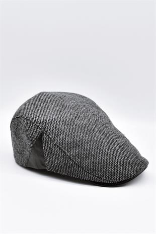 Külah Erkek Yün Kışlık Şapka Harris İngiliz Kasket-Antrasit KLH6876