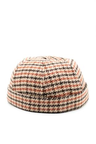 Etnik Desen Kısa Docker Şapka Vintage Cap