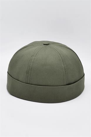 Khaki Hiphop Docker Hat %100 Cotton Folded Cap