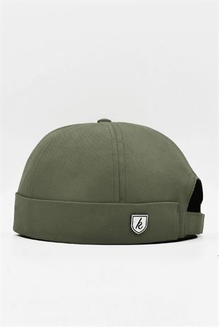 Khaki Hiphop Docker Hat %100 Cotton Folded Cap