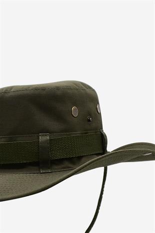 Khaki Green Outdoor Hat Uv Protect Bucket Safari Hat