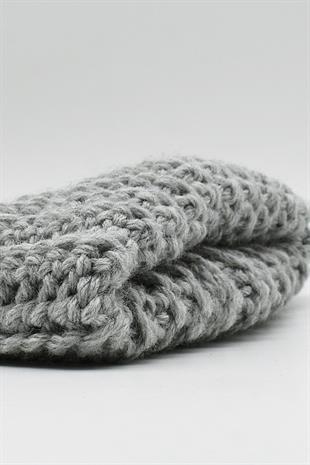 Hand Made Handmade Winter Beanie-Grey