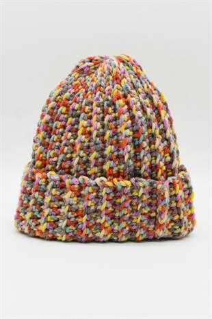 Hand Made Handmade Winter Beanie-Purple