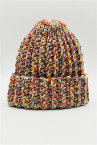 Hand Made Handmade Winter Beanie-Purple