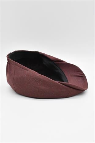 English Style London Flat Cap Hat Burgundy